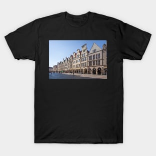 Prinzipalmarkt, gabled houses, Münster, city, Westphalia T-Shirt